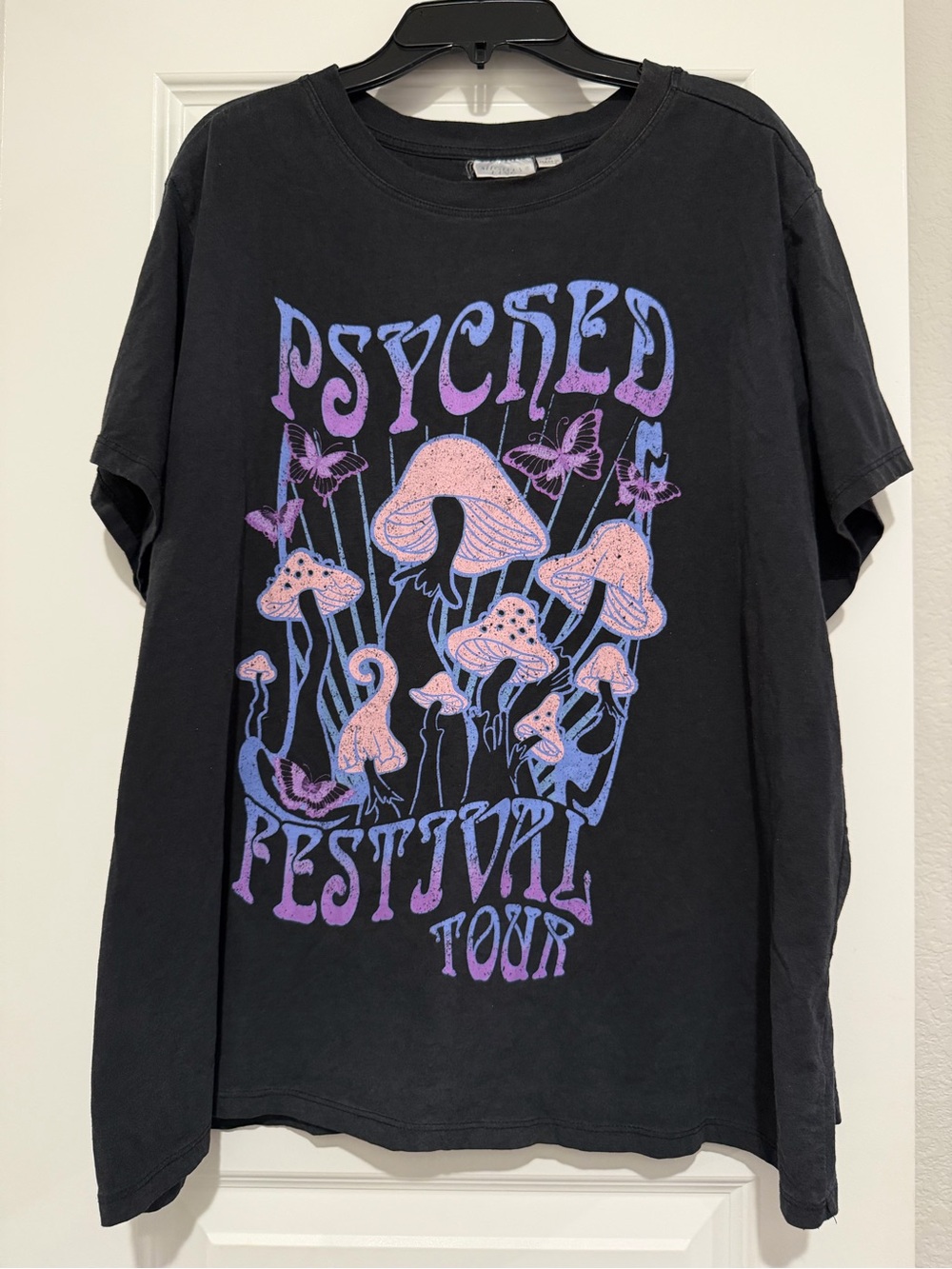 Mighty Fine 2X Psychedelic Mushroom Festival Tour Graphic Tee